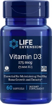Bottle of vitamin D3