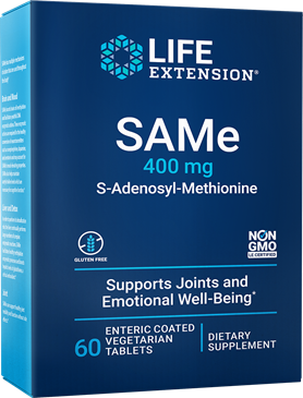 SAMe S-Adenonsyl-Methionine (400 mg) (60 enteric coated tablets)