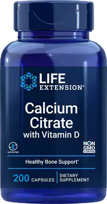 Calcium Citrate w/D3 (200 capsules)