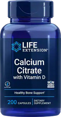 Calcium Citrate w/D3 (200 capsules)