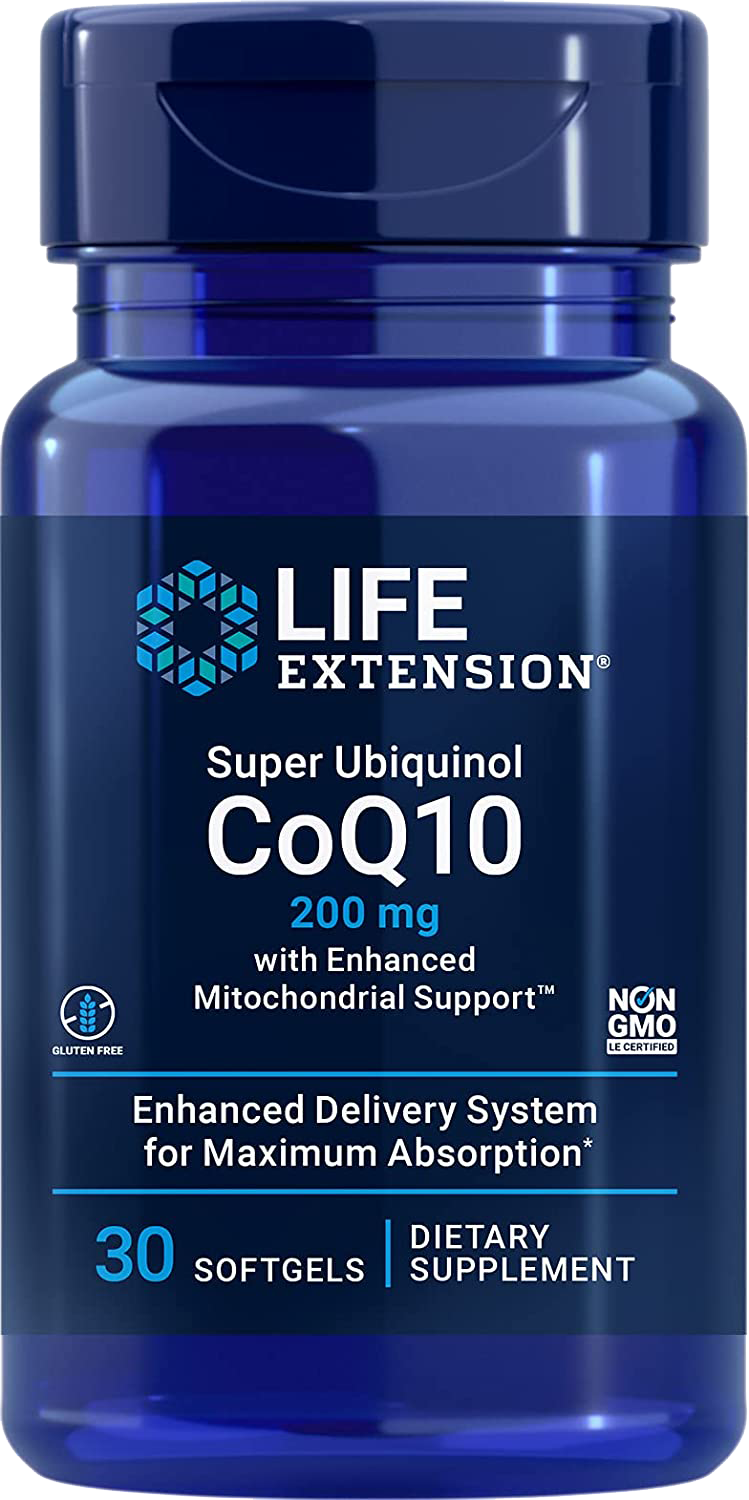 7. Super Ubiquinol CoQ10 with Enhanced Mitochondrial Support 100 mg 60 softgels