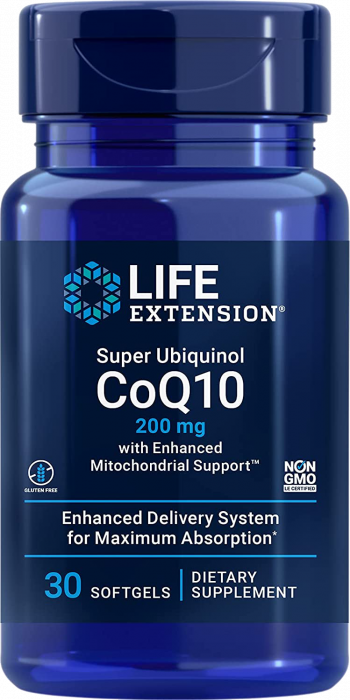 7. Super Ubiquinol CoQ10 with Enhanced Mitochondrial Support 100 mg 60 softgels