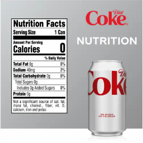 Diet Coke nutrition facts