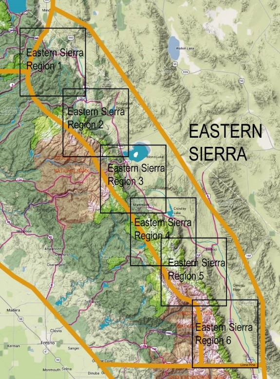 Map of Eastern Sierra