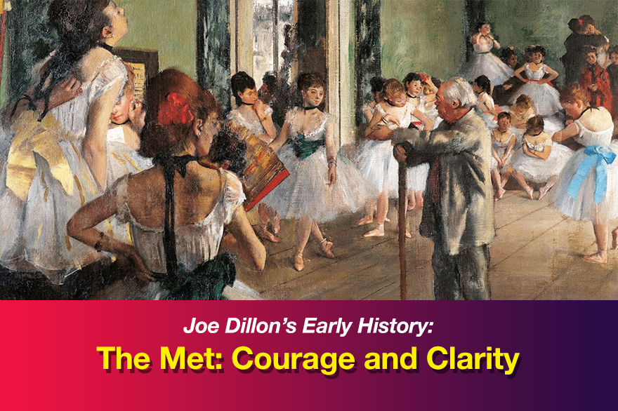 The Met: Courage and Clarity title graphic